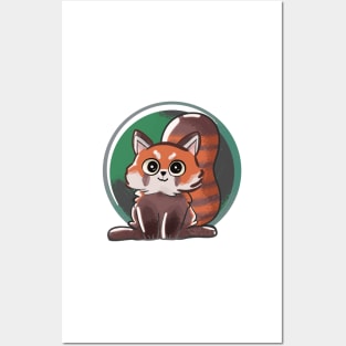 Red Panda pal Posters and Art